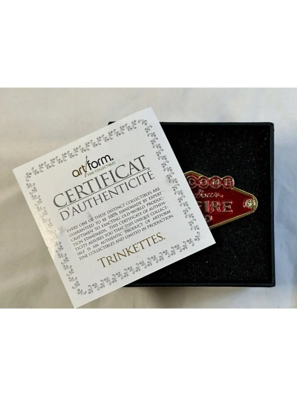 Welcome To Fabulous Wildfire Casino Artform Trinkettes Collectible Boxed Keepsak
